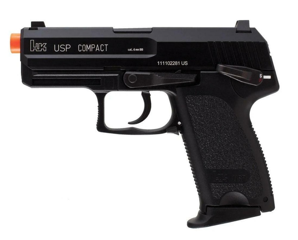 Airsoft Pistol GBB Gas Blowback – Semi Auto 300 FPS 25 Rounds 6mm HK USP Umarex