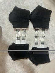 Dressage Sport Boot (DSB) Set of 4 White w/ Black Lining Small/Medium