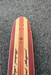 Vtg Robert August Longboard Skateboard Surf One 43.5 X 9″