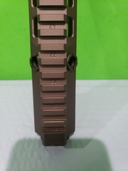 Mfour slot system mk16 style airsoft aeg 13.5in cnc aluminum tan fore end Logoed