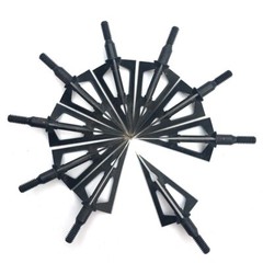 3/6/12/24/60pcs Broadheads 3 Blades Arrowheads Tip Steel For Bow And Crossbow