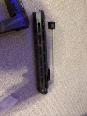 AIRSOFT Lot Two Guns One Aeg Calico Jack Modded, And One Gas Rifle Knights Arm.