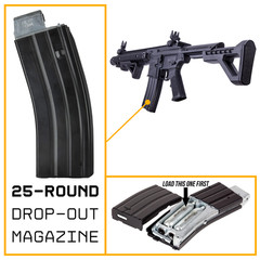 ArmyBoy Crosman DPMS SBR Full-Auto CO2 BB Gun Rifle Bundle – Ready-To-Shoot-Kit