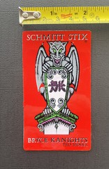 Vintage 1980’s Red Bryce Kanights Pro Model Schmitt Stix Skater Sticker/Decal