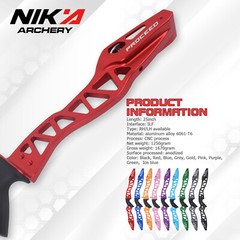 25» Archery Recurve Bow Riser ILF Aluminum Alloy Takedown Right Handle Shooting