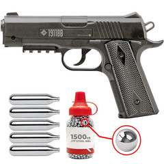 Crosman 1911BB .177 Cal Air Pistol CO2 BB Gun w/ 1500 BBs & 5 CO2 (40001)