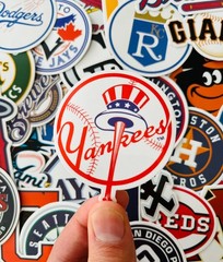 30pcs MLB Baseball Stickers – All 30 Teams Logo – Waterproof Vinyl Stickers
