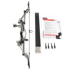 16lbs Shooting Mini Compound Bow Arrow Set 16″ Archery Toy Gift Game Target Hunt