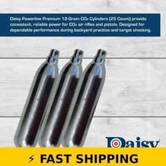 Daisy Powerline 12-Gram CO2 Cylinders 25 Count for Airguns