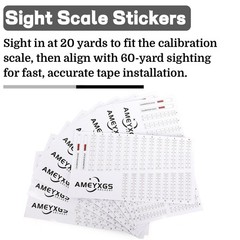 10PCS Archery Extended Range Replacement Sight Tape Professional Yardage Tapes