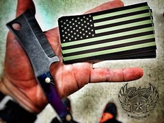 American Flag Green – Sticker