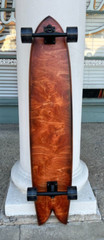 Lucid 45″ Longboard Skateboard Fish Tail Complete Skate Made in California NEW