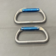 Vintage REI Carabiner 2300 KG USA – D Shape – Blue Gate – Lot of 2