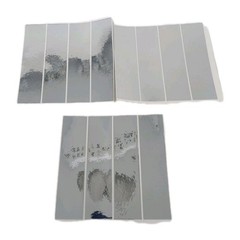 12 Pack 4″ Arrow Wraps: Silver Chrome Reflective Mirror: Vinyl Stickers