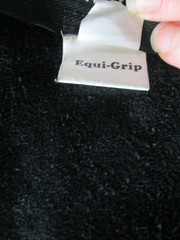 EQUIP-GRIP MEDIUM WOMENSWESTERN SHOW BLACK SUEDE FRINGE CHAPS WAIST 30″-34″