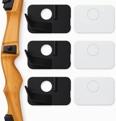 Efficient Recurve Bow Accessories – 6 Pcs Self-Adhesive Arrow Rests for Archers
