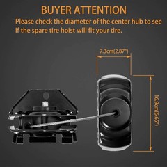 Spare Tire Hoist Carrier Assembly Chevy Cadillac SUVs Escalade Avalanche 1500