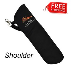 1X Quiver Back Waist Side Black Bag Archery Arrow Bow Holder for Target Hunting