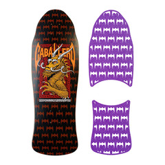 Die-Cut Style Grip Tape with Bats cutouts fits Powell Caballero Dragon & Bats
