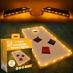 Brightz – TossBrightz Cornhole LED Light, Bean Bag Game Board Lighting Kit, Gold