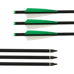 12x 20 inch Crossbow Bolts Carbon Arrows Half Moon Nock OD8.8mm Archery Hunting
