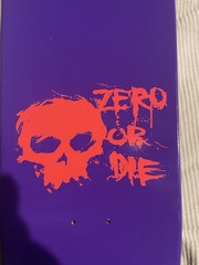 Limited Edition Signed Bam Margera Purple Zero Deck 8.25”