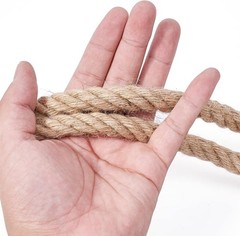 1/2 Inch 200 FT Jute Rope Heavy Duty Natural Twisted Hemp Gardening Landscape