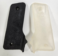 Unique Black and White Yin Yang Paintball Split Wrap Around Rubber Grips