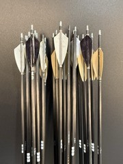 Used Easton X10 350 Spine Arrows 1 USAT Season 3.5 Inches Cut From Back 28.25
