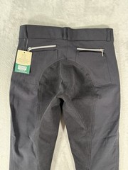 Dover Saddlery Riding Pants Womens 32R Black Full Seat Breeches Equestrian NWT