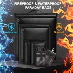 6pack Faraday Bags, Large Faraday Cage, Anti-Tracking Faraday EMP Bag for Lap…