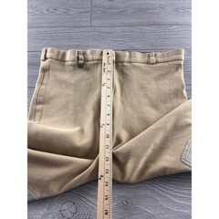 On Course Cotton Naturals Tan Equestrian Riding Breeches Pants USA 34 Long 538