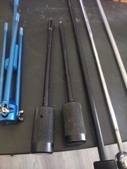 Vintage Recurve stabilizers Asst Sizes & Folding Portable Bow Stand 33″ 26″ 26.