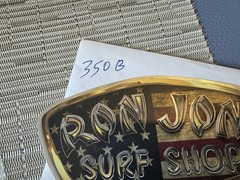 RON JON Surf Shop Surfing Glossy Promo Advertising sticker American Flag Version