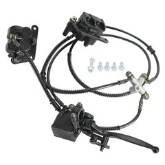 Hydraulic Rear Twin Disc Brake Calipers Assembly For Go Kart ATV Buggy Golf Quad