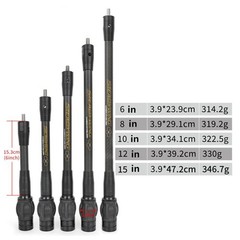 Carbon Stabilizer Balance Bar Rod Damper Compound Bow Shoot Silencer Target