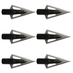 Traditional Wooden Arrow Specific Hunting Broadheads – 12pcs 135 Grain, 0.35″…