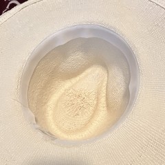 Universal Thread White Straw Western Hat, Adjustable Wide Brim