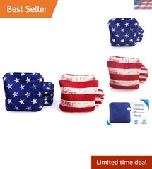 Tournament Quality 16 oz Dual-Sided Cornhole Bags – Weather-Resistant Pro Set