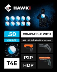 Hawki Paintball Training Powder Balls .50 Caliber 10 rounds