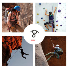 Alloy Climbing Descender Gear Belay Device For Rock Climbing Peak Rescue zz