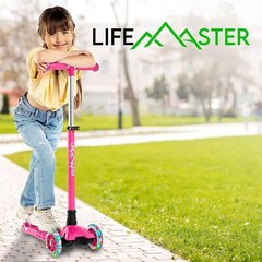 Kids Scooter – Children and Toddler 3 Wheel Kick Scooter – LED Wheel Lights