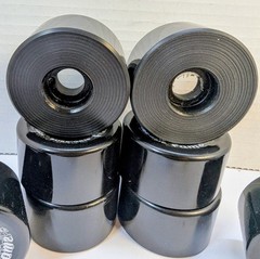 Fame Super Grip indoor artistic Roller Skate Wheels black qty 8 NEW