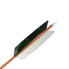 12pk Natural Feather Fletches «Low-Profile» (9mm) choose Length (5-10cm) +Color