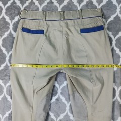 Dover Saddlery Riding Pants Women Size 34 Khaki Equestrian Breeches Stretch