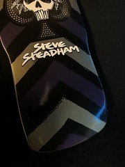 RARE SIGNED Steve Steadham Purple Gold Skateboard Deck Powell Peralta 2009 AUTO