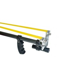 Black Outdoor Telescopic Slingshot with Red Laser Aim Hunting Slingshot Catapult