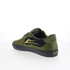 Lakai Essex Mens Green Suede Lace Up Skate Inspired Sneakers Shoes