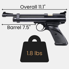 Crosman 2240 CO2 Air Pistol Kit .22 Cal Pellet Gun w/ Pellets CO2 Targets Glasse