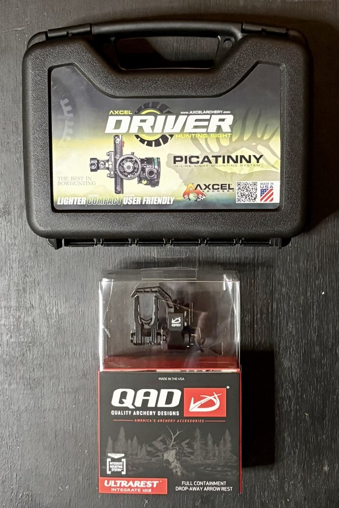 Axcel Driver Plus Picatinny AVX-41 .010 Double Pin QAD Integrate MX2 Combo New